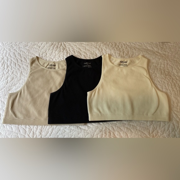 3 Pack Garage Cropped Tanks - Picture 2 of 3